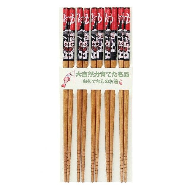 5 Pairs Kaempferi Chopsticks Set – Five Color Options